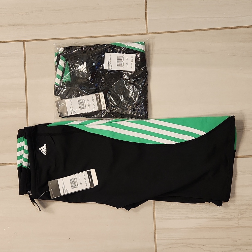 Men's Solid Splice Infinitex Swim Jammer Adidas